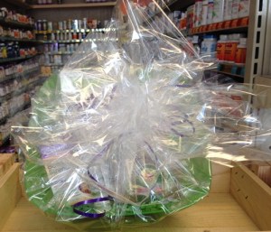 Our prize basket for moms. Sign up all month long!