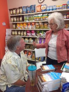 Betsy visits with Dr. Jacob Teitelbaum