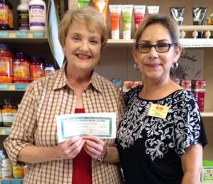 One of our monthly, $50 worth of product winners with Ofilia