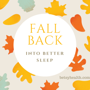 Fall back into better sleep