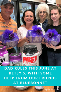 Betsy's honors dads in June